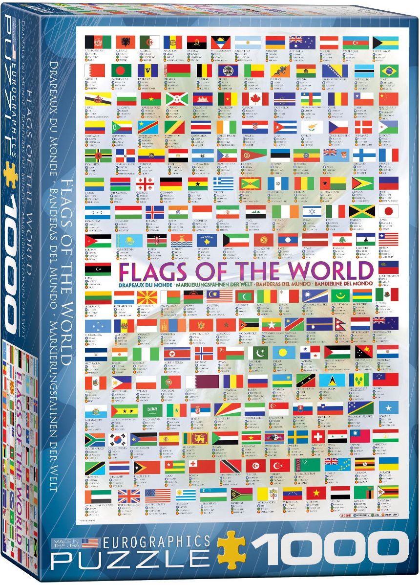 Flags of the World 1000 Piece Puzzle