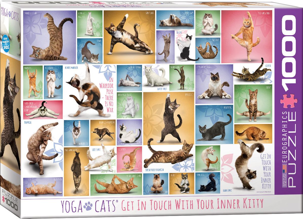 Yoga Cats 1000 pc Puzzle