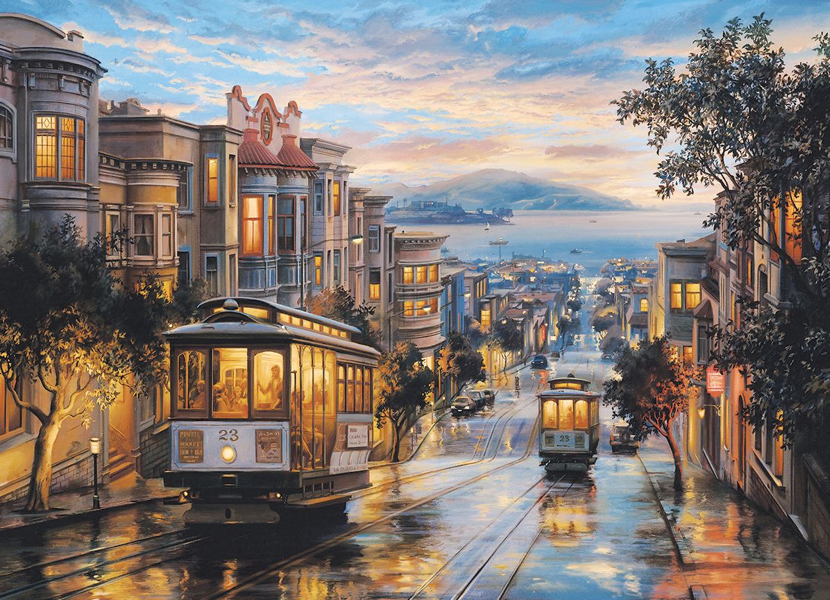Cable Car Heaven by Lushpin 1000 pc Puzzle