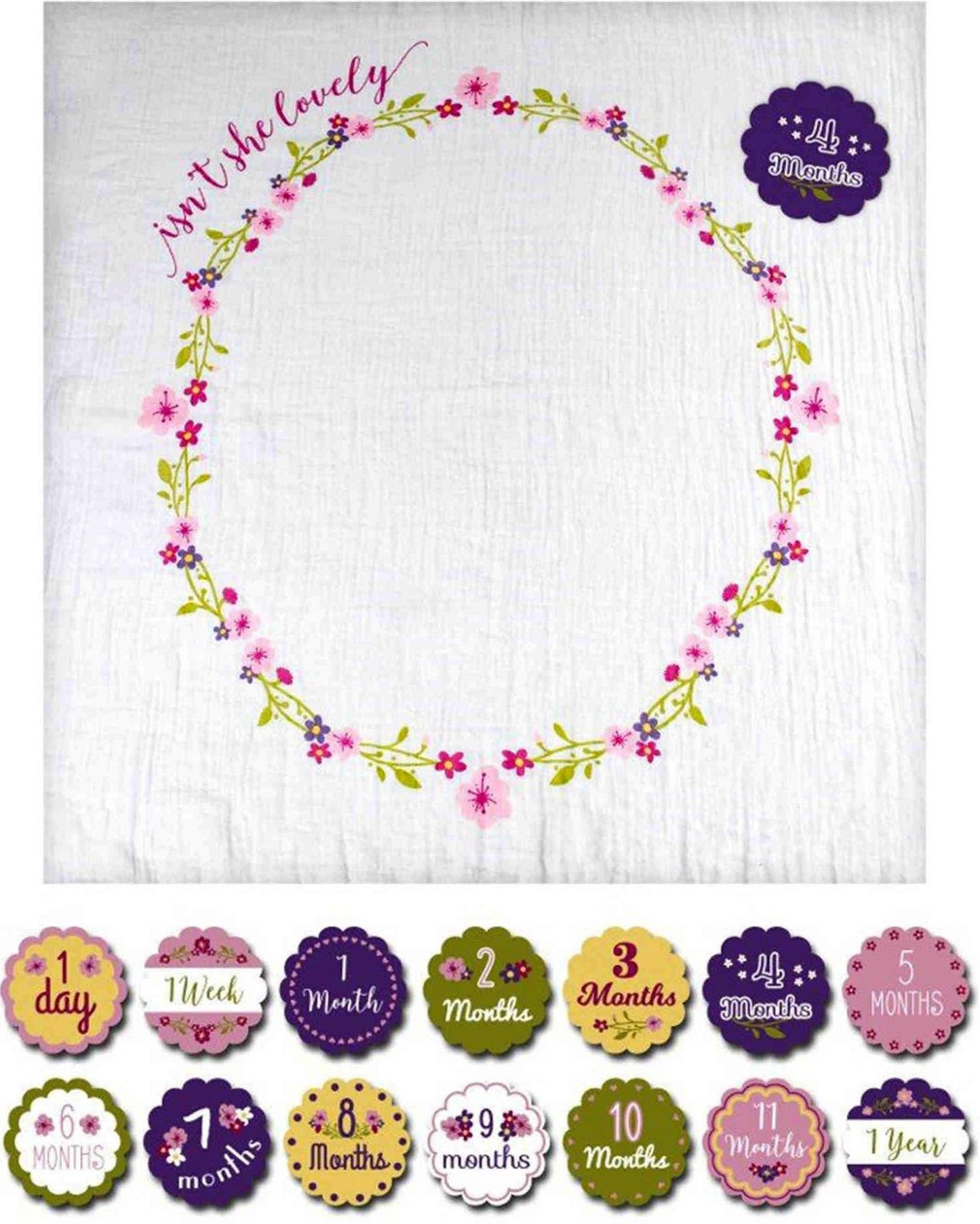 Baby's First Year Blanket/Cards - Isn't She Lovely