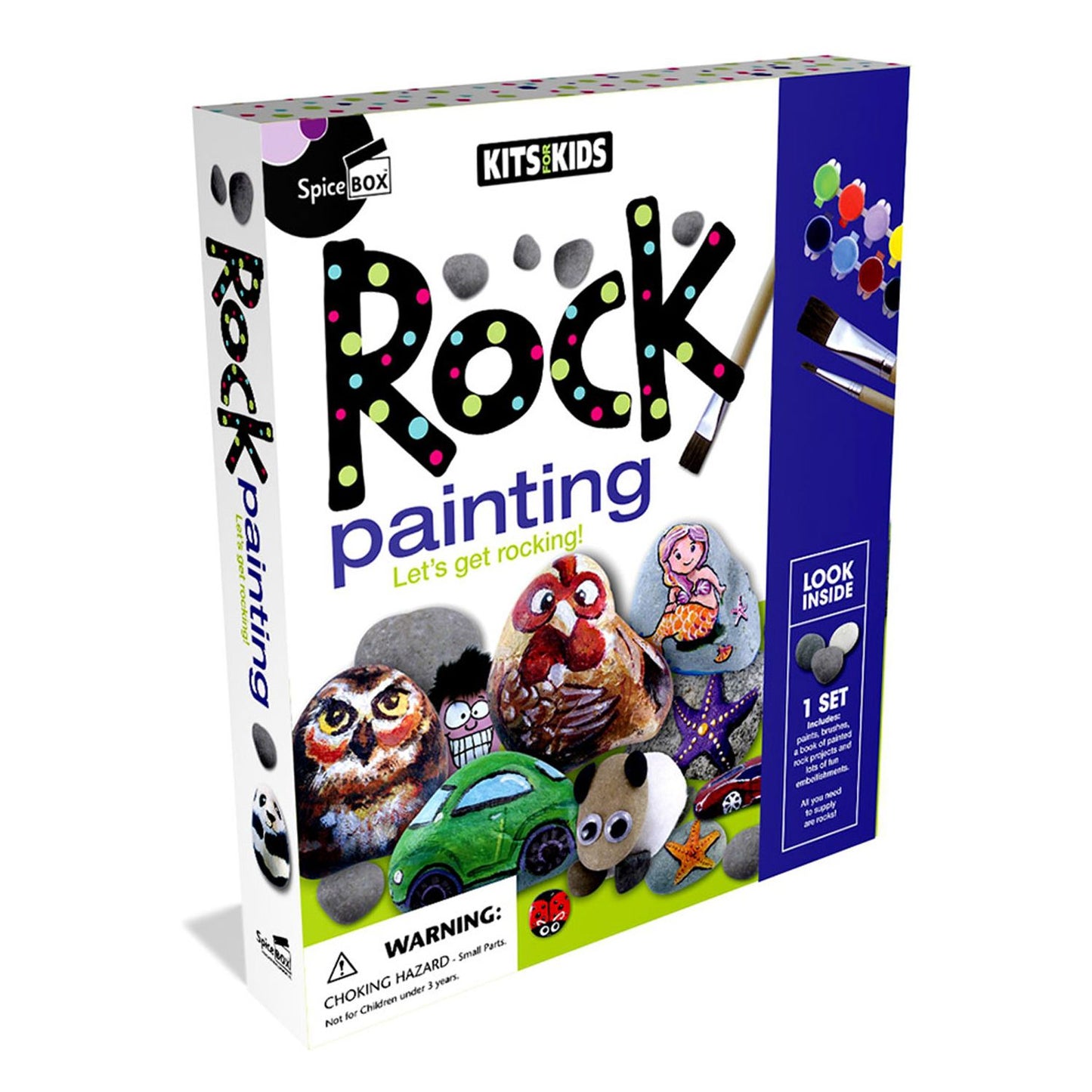 SpiceBox Kits For Kids Rock Painting Kit