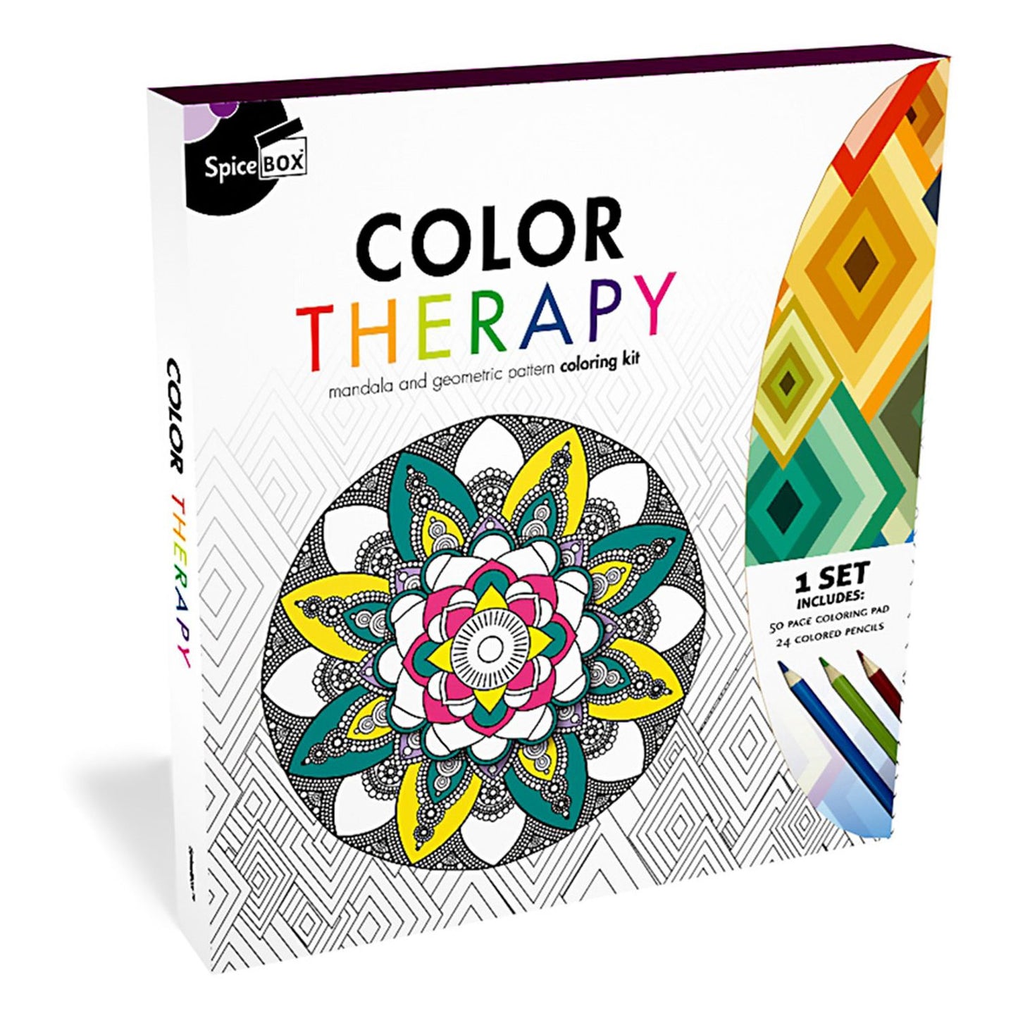 SpiceBox Color Therapy Anti-Stress Adult Coloring Kit