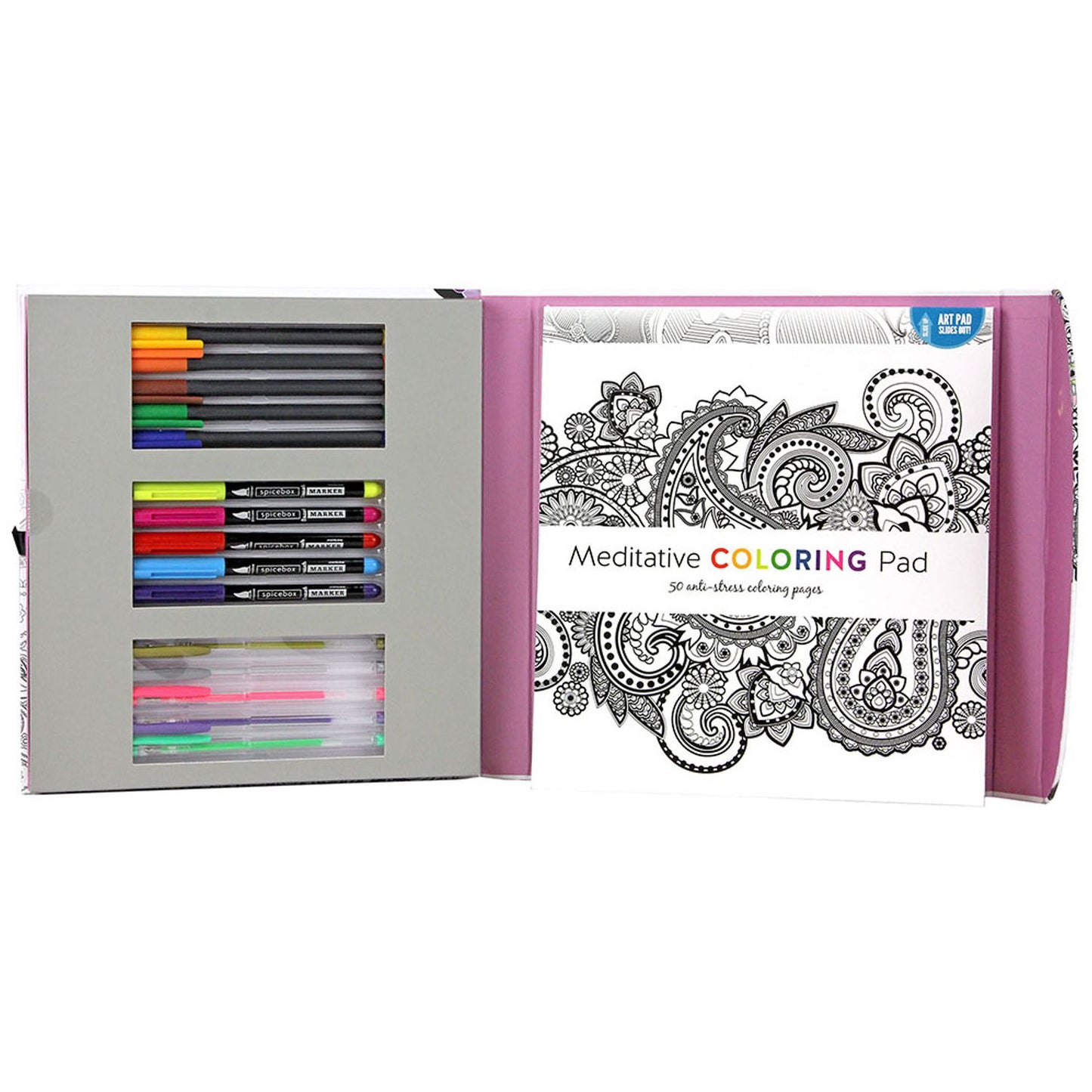 SpiceBox Meditative Coloring Anti-Stress Adult Coloring Kit