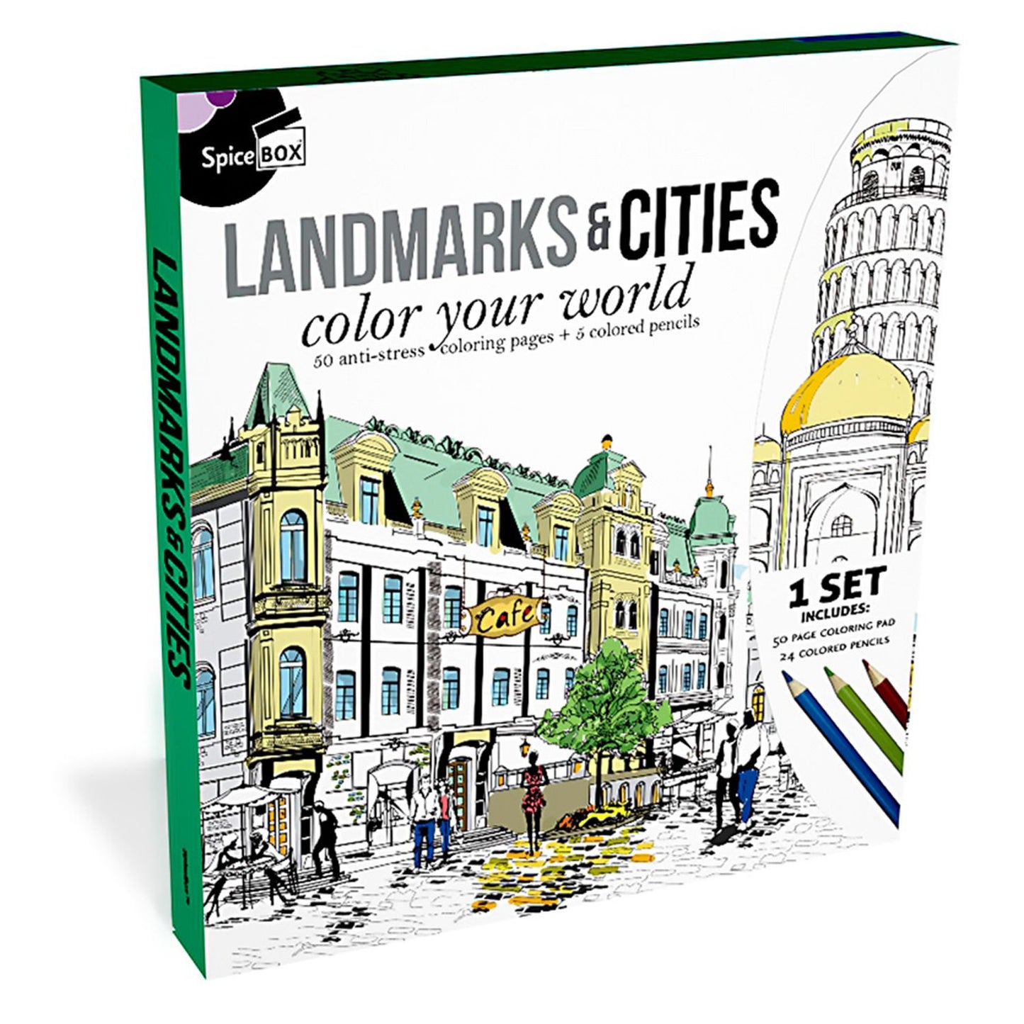 SpiceBox Landmarks & Cities Coloring Kit