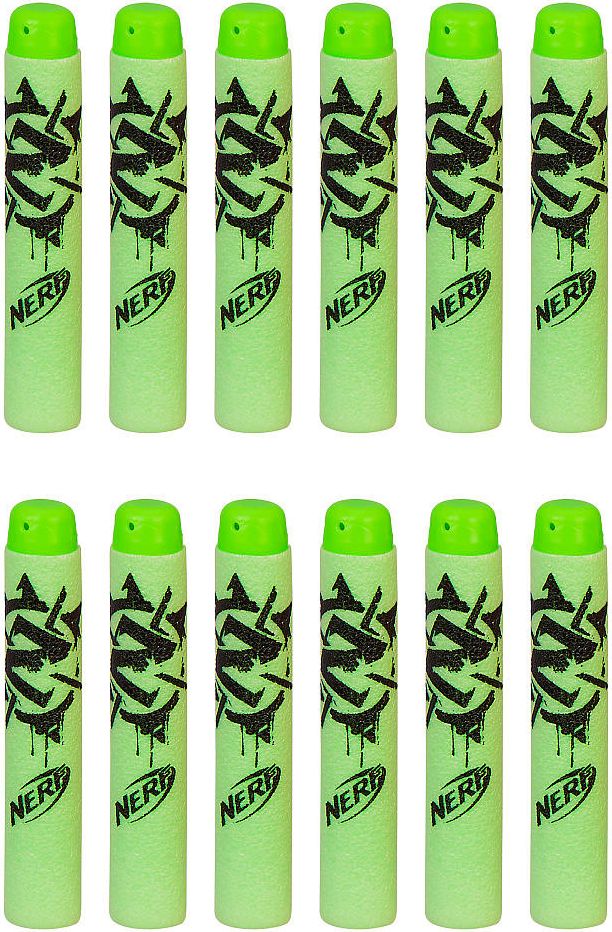 NER ZOMBIE STRIKE 12PK DECO DART REFILL