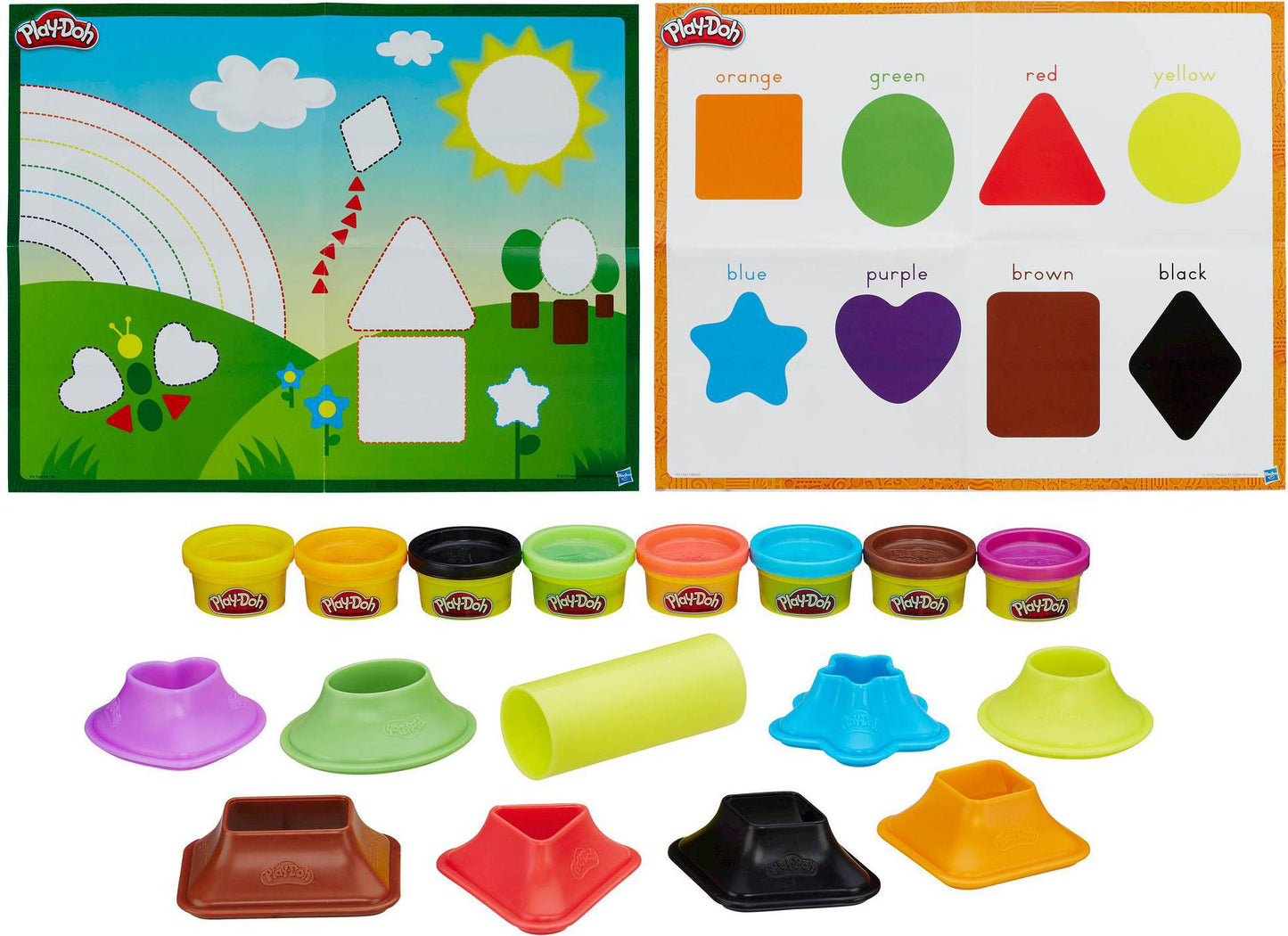 PD PLAYDOH COLORS AND SHAPES