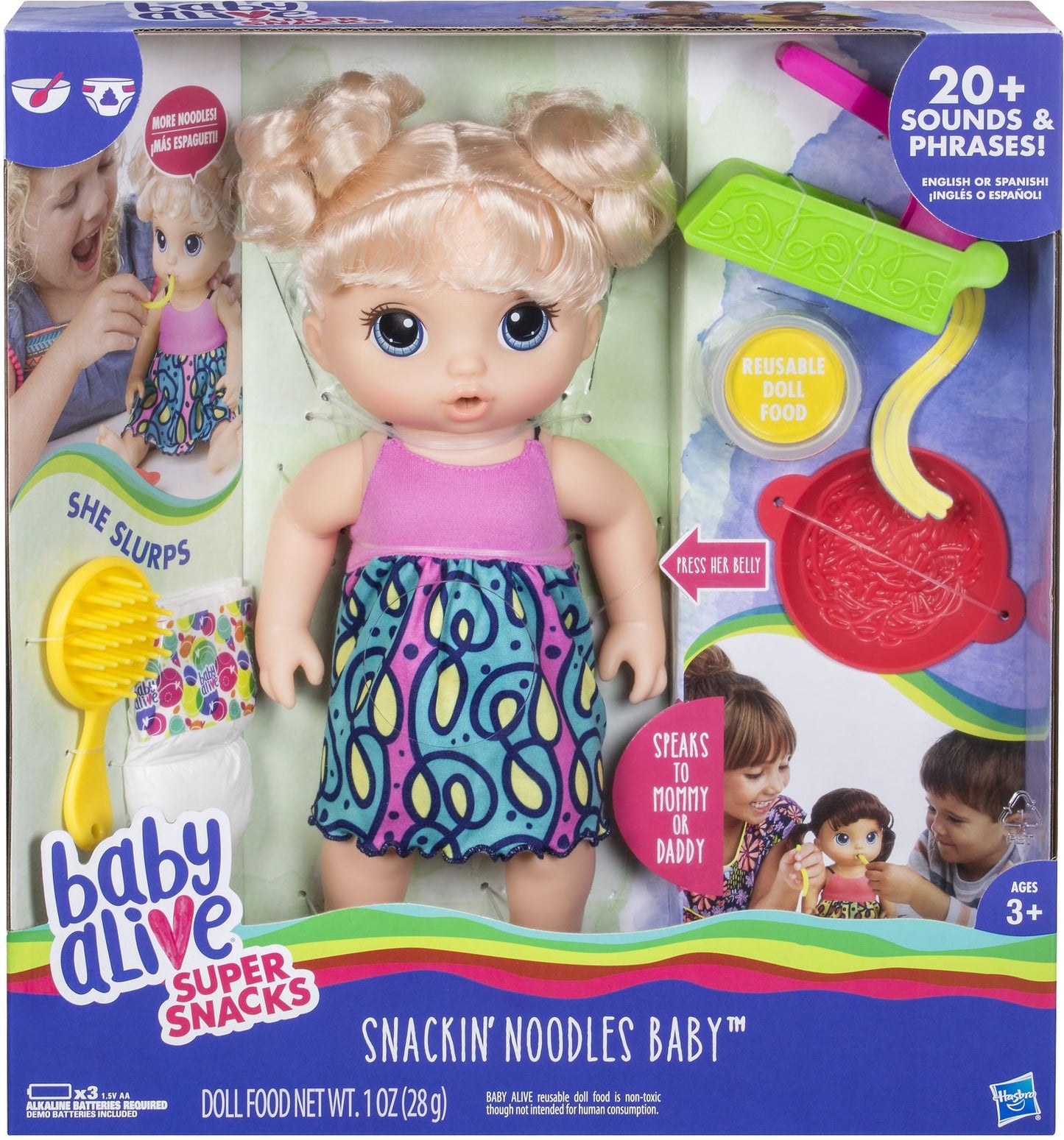 Bbay Alive Snackin' Noodles Baby Blonde