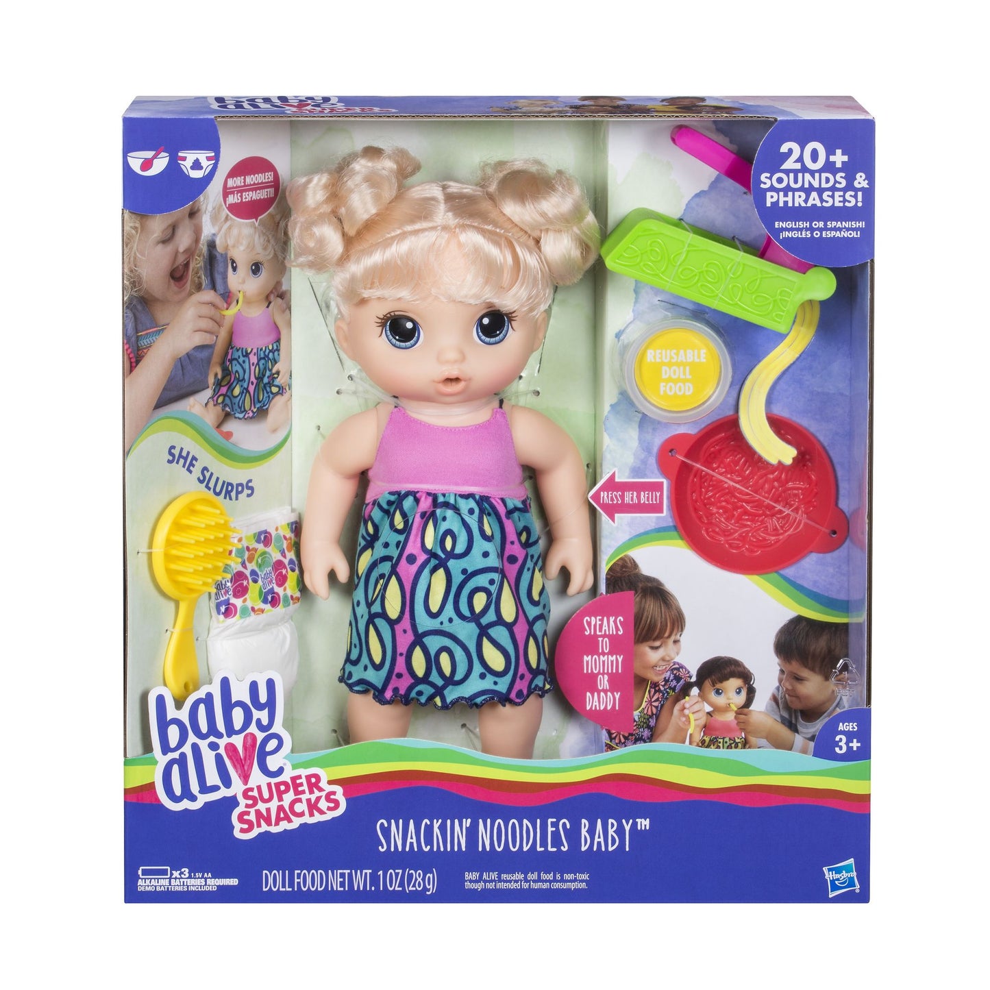 Bbay Alive Snackin' Noodles Baby Blonde