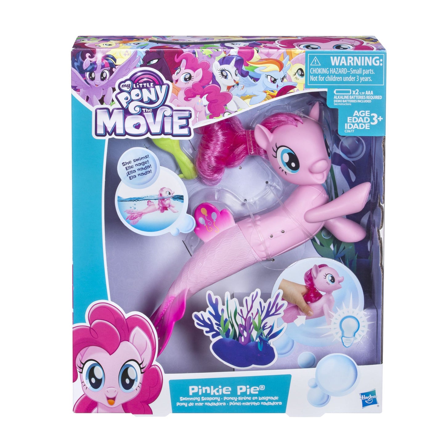 MY LITTLE PONY MOVIE PINKIE PIE SWIMMING SEAPONY