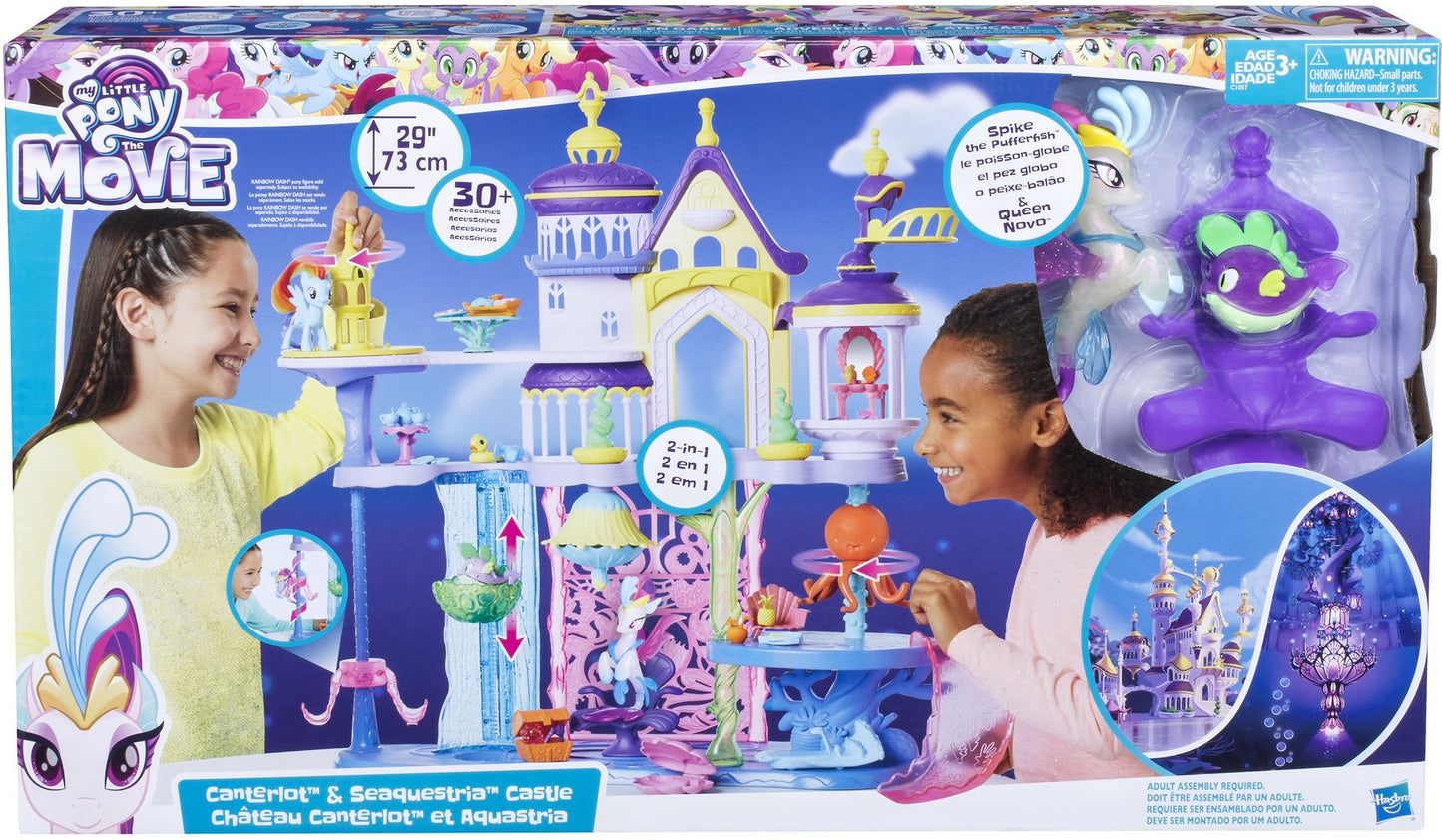 MY LITTLE PONY MOVIE CANTERLOT SEAQUESTRIA CASTLE