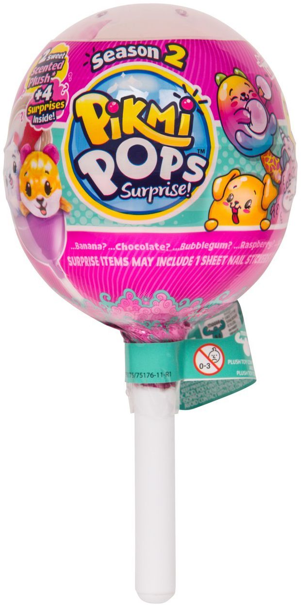 Pikmi Pops SERIES 2 Surprise Packs in 6pc Counter Display (2 Scented Plush)