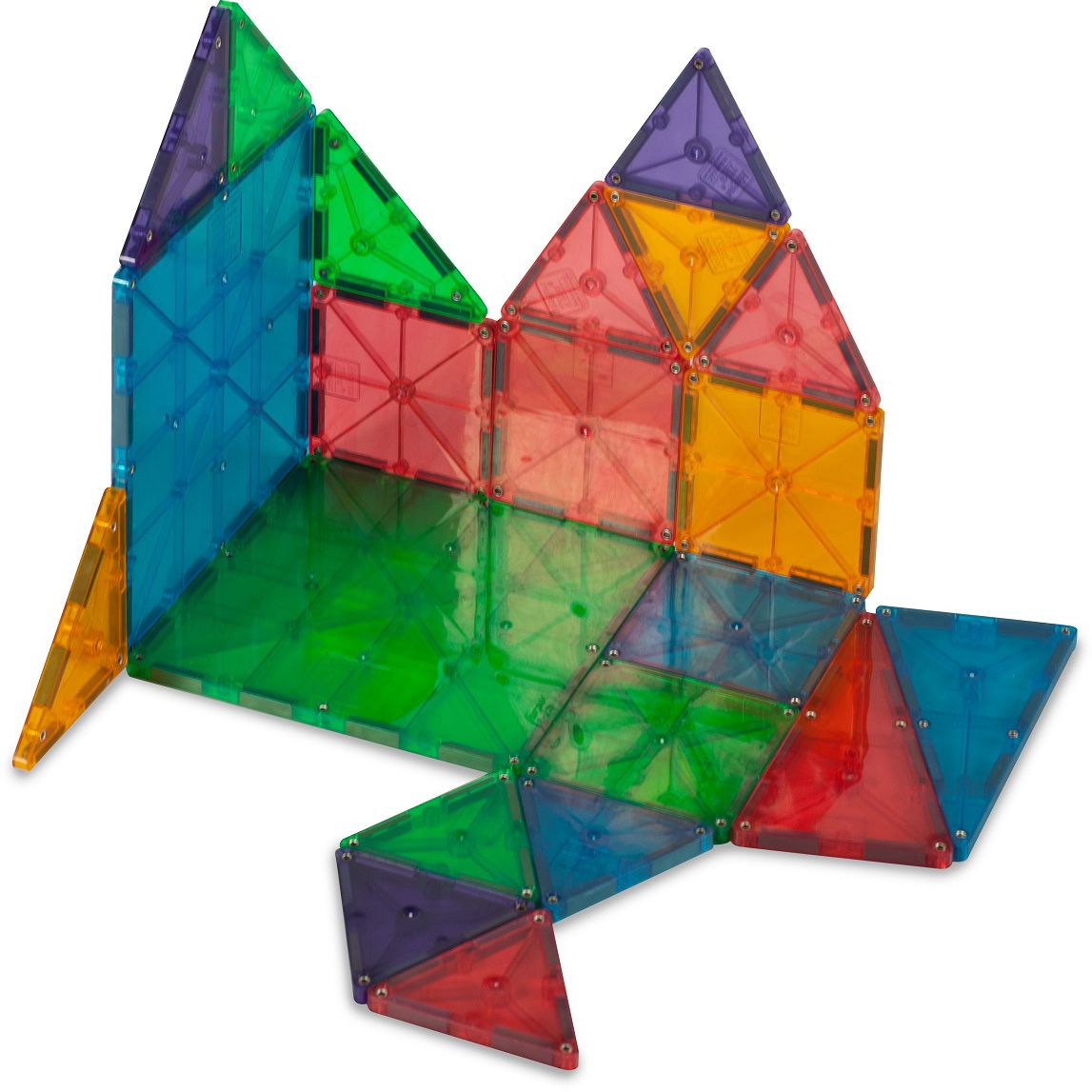 Magna-Tiles Clear Colors 74 Piece Set
