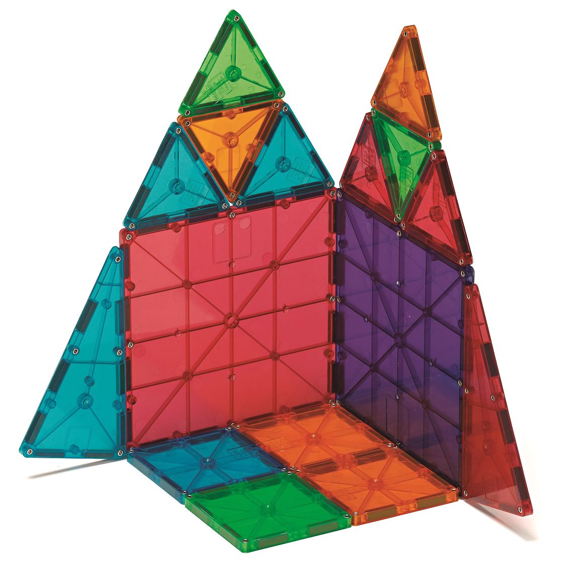Magna-Tiles Clear Colors 74 Piece Set