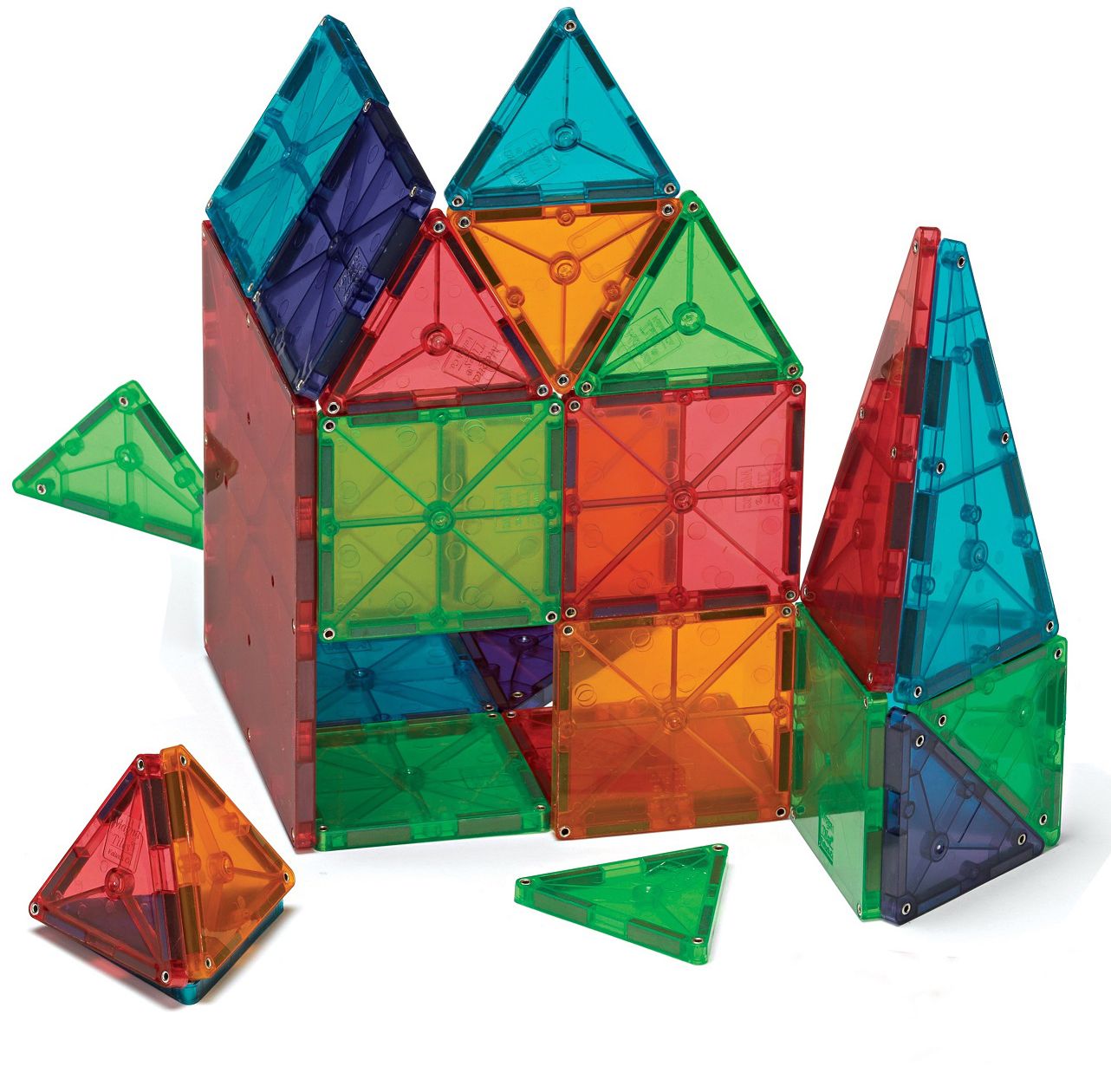 Magna-Tiles Clear Colors 74 Piece Set