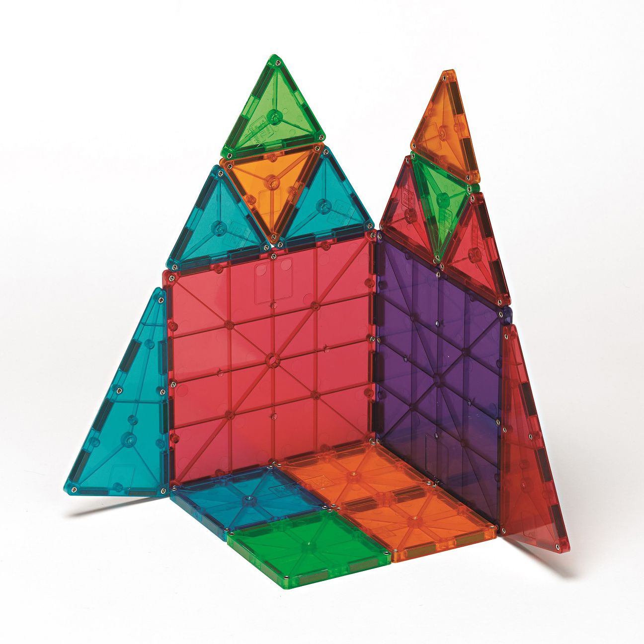 Magna-Tiles Clear Colors 74 Piece Set