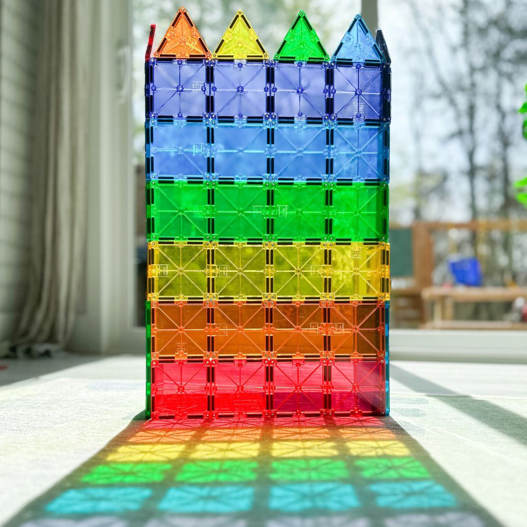 Magna-Tiles Clear Colors 74 Piece Set
