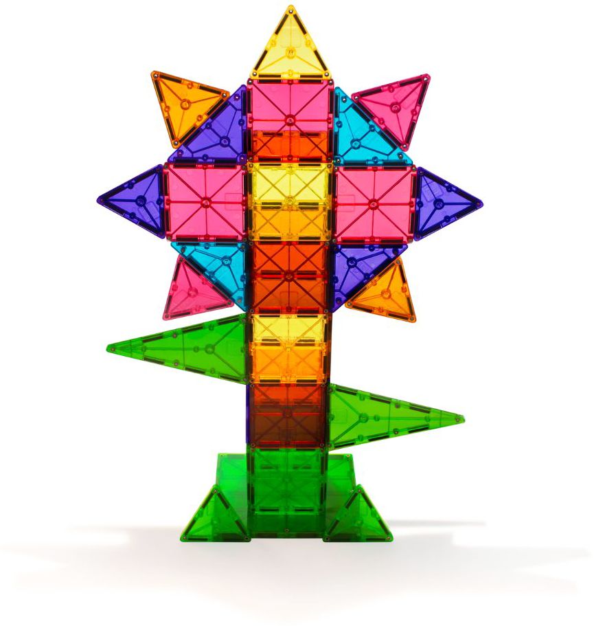 Magna-Tiles Clear Colors 74 Piece Set