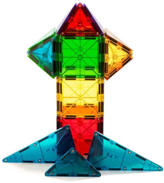 Magna-Tiles Clear Colors 74 Piece Set