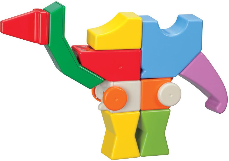 People Blocks Zoo Animals 17 Piece Set