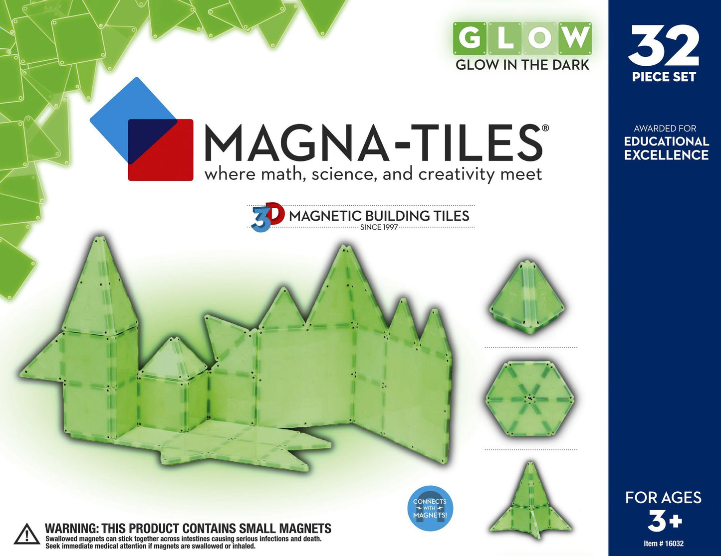 Magna-Tiles Glow 32 Piece Set