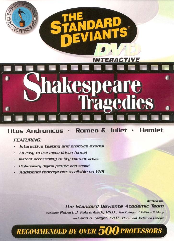 The Standard Deviants: Shakespeare Tragedies - Titus Andronicus/Romeo & Juliet/Hamlet