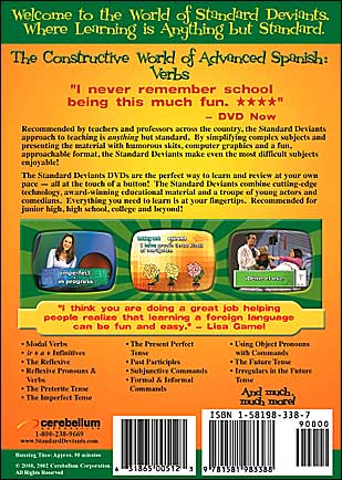 The Standard Deviants: Learn Advanced Spanish - Verbs