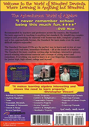 The Standard Deviants: Algebra Adventure - Learning Algebra: The Basics