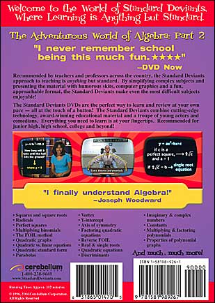 Standard Deviants: Learn Algebra 2