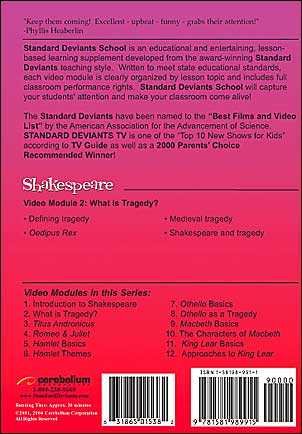 Standard Deviants School: Shakespeare, Vol. 2 - What Is Tragedy?