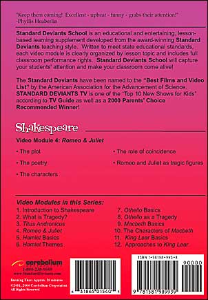 Standard Deviants School: Shakespeare, Vol. 4 - Romeo & Juliet