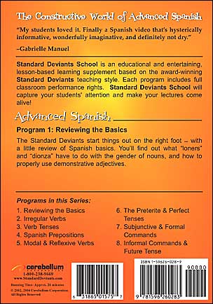 Standard Deviants School: Advanced Spanish, Vol. 1 - Reviewing the Basics