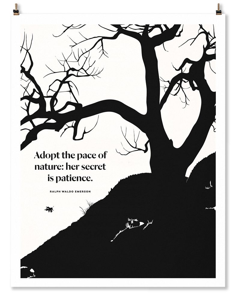 HILL Print (Ralph Waldo Emerson)