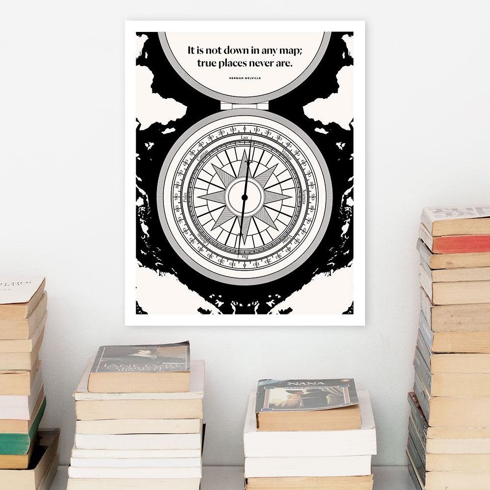 COMPASS Print (Herman Melville)