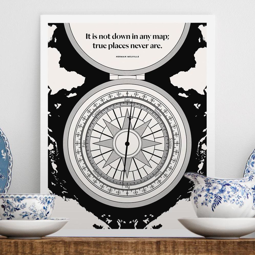 COMPASS Print (Herman Melville)