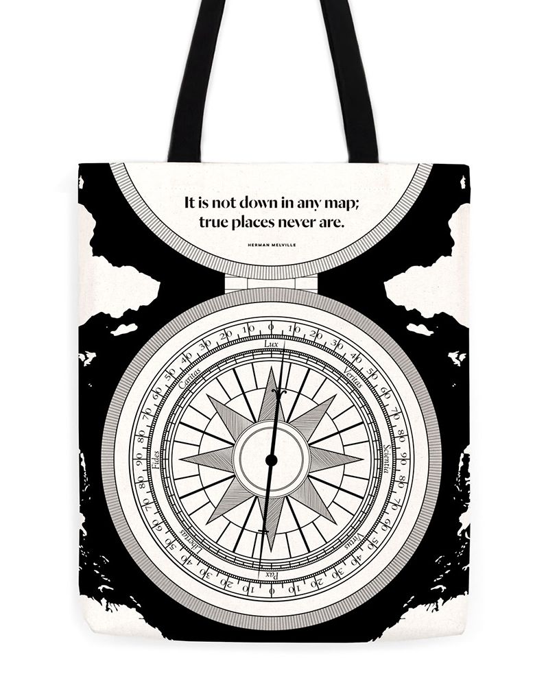 HERMAN MELVILLE COMPASS TOTE