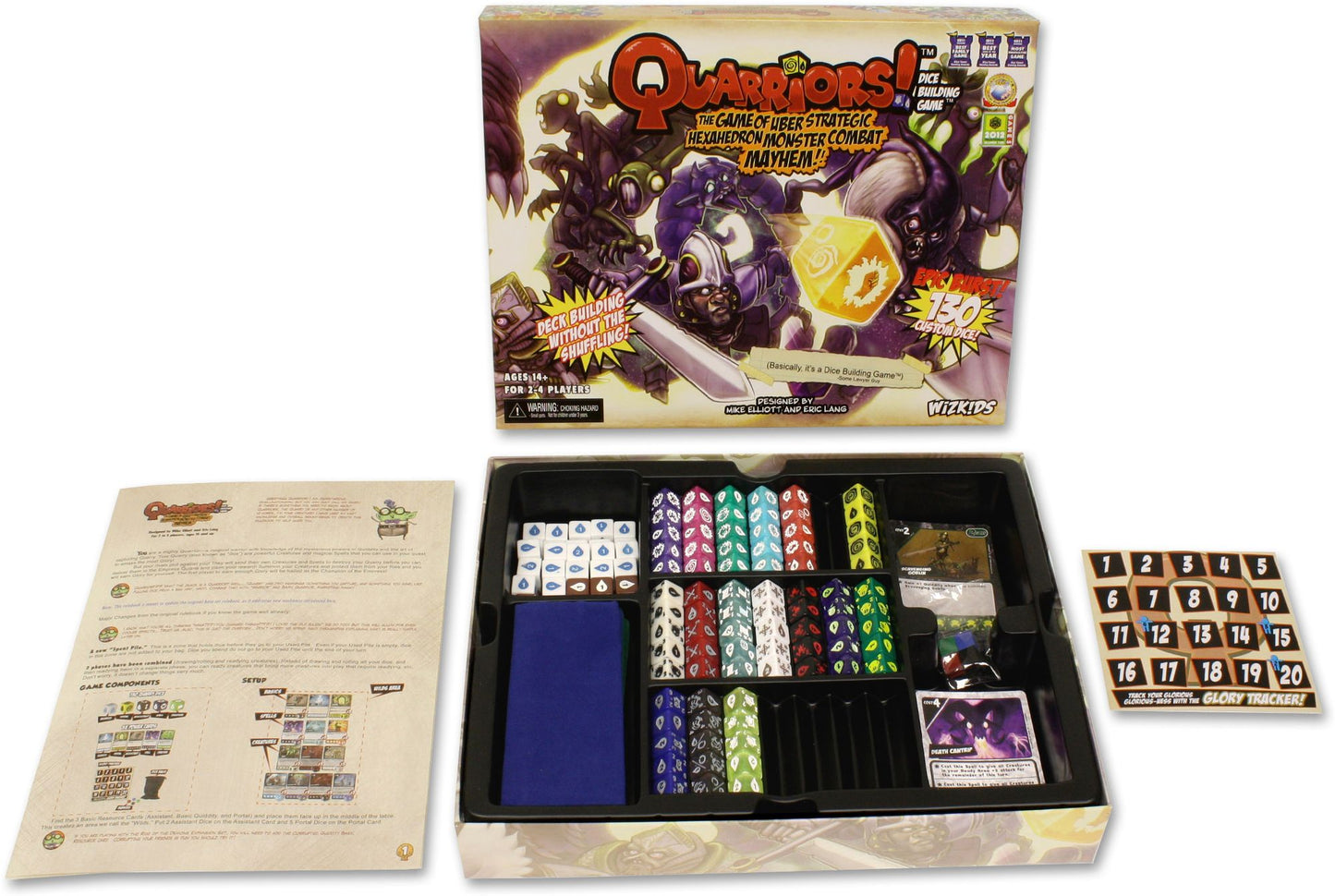 Quarriors! Dice Building Game Set-up Box