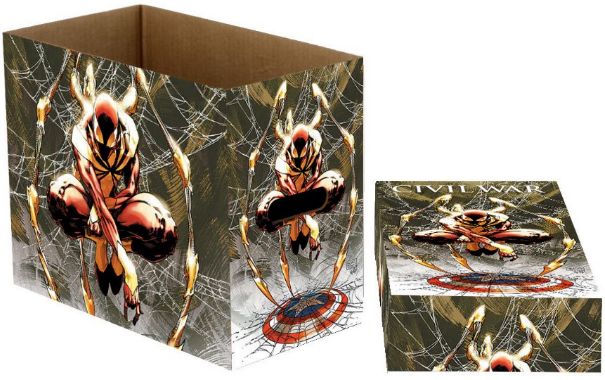 Marvel Short Comic Book Storage Box - Spider-Man Web