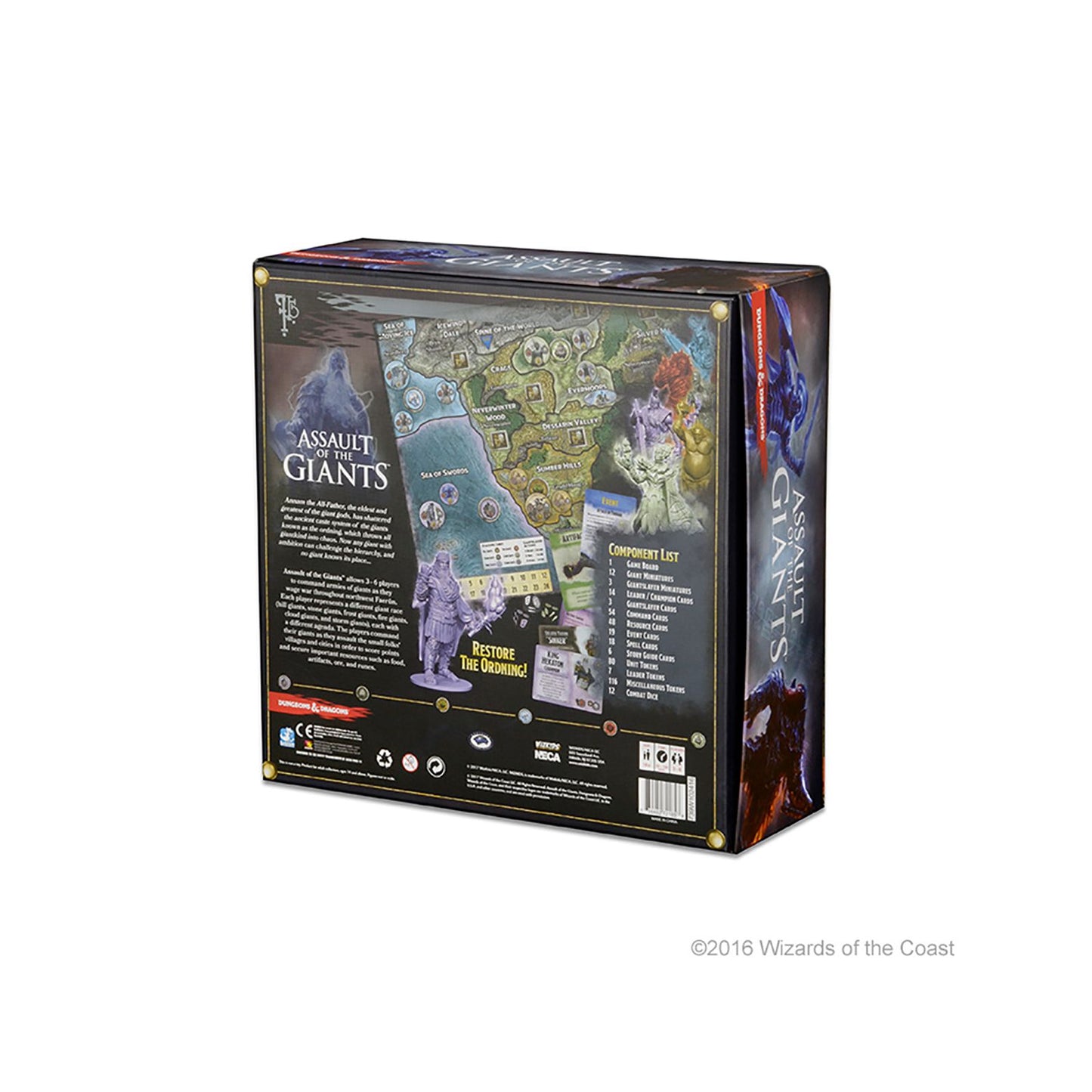 WizKids Dungeons & Dragons Assault of the Giants Board Game - Standard Edition