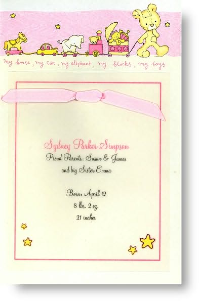 Pink Bears Icons Invitation Kit