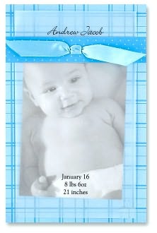 Blue Baby Photo Anouncement Kit
