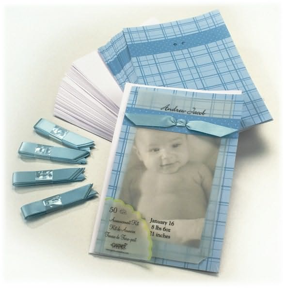 Blue Baby Photo Anouncement Kit