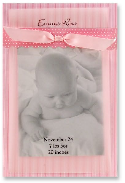 Pink Baby Photo Anouncement Kit