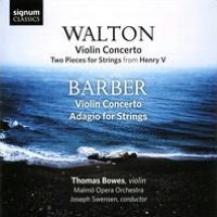 Walton: Violin Concerto; Barber: Violin Concerto
