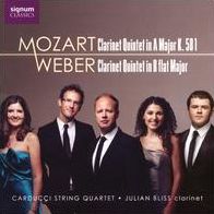 Mozart: Clarinet Quintet In A Major, K. 581; Weber: Clarinet Quintet In B Flat Major