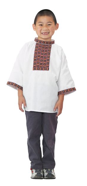 Children s Factory CF100-329B Russian Boy Shirt