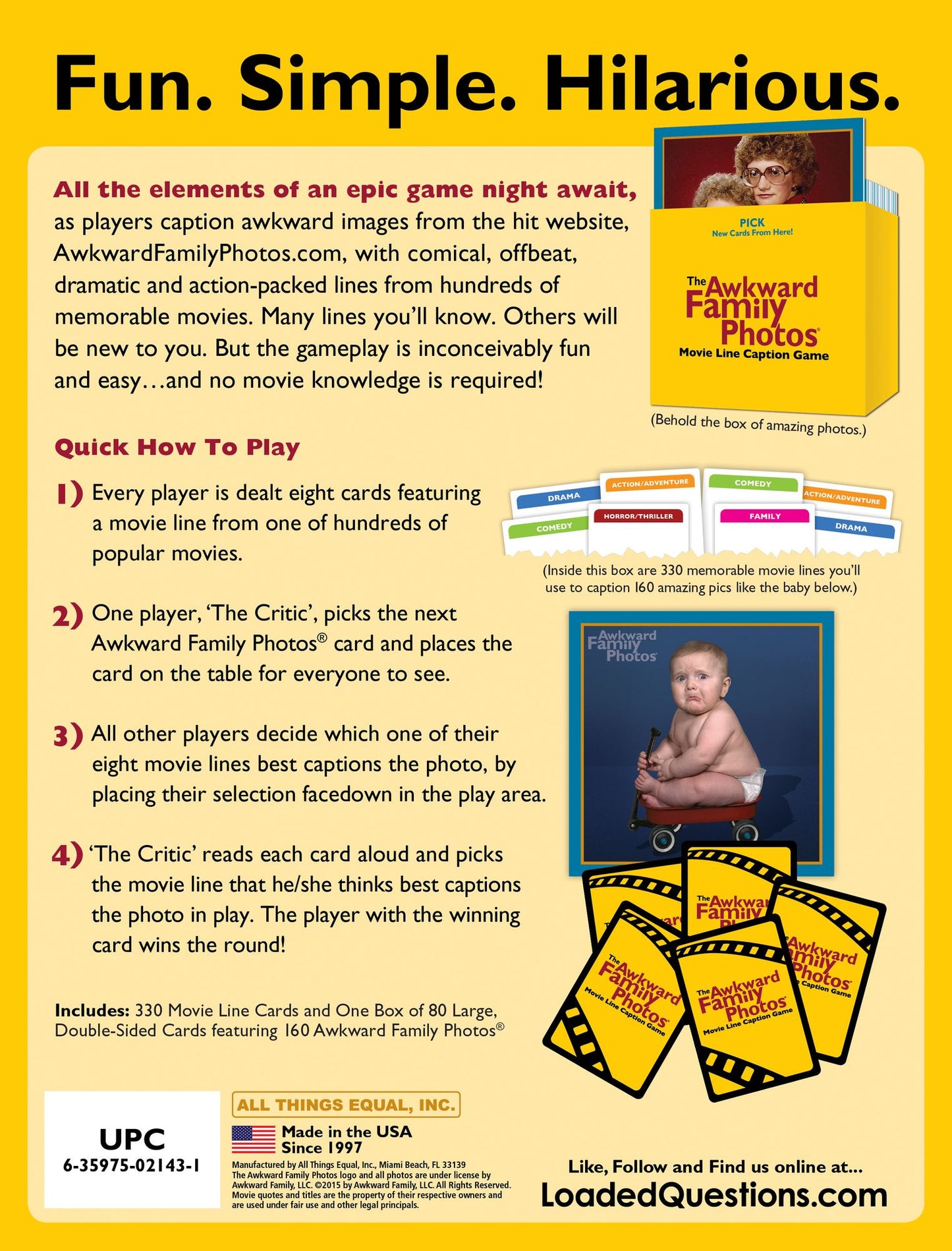 The Awkward Family Photos Movie Line Game