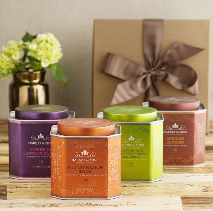 Tea Tin Assortment - Set of 4