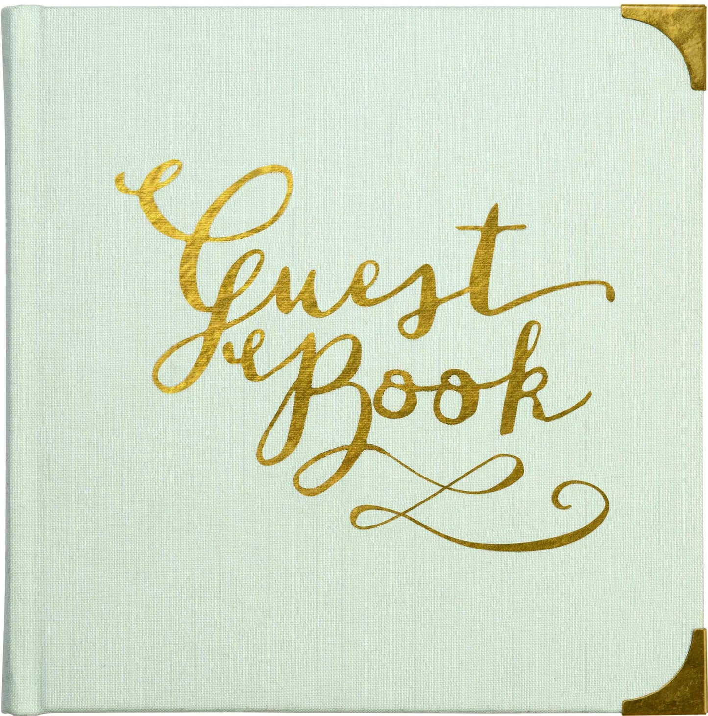 Gilded Mint Deluxe Guest Book
