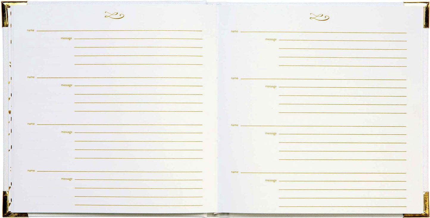 Gilded Mint Deluxe Guest Book