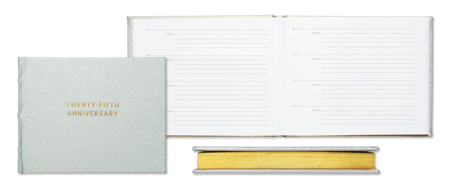 Silver Anniversary Anniversary Guest Book